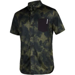 Mystic Shred Short Sleeve Quickdry Top - Brave Green