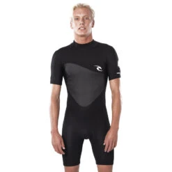 Featured Products 1 Rip Curl Omega 1.5mm Back-Zip Shorty Wetsuit - Black
