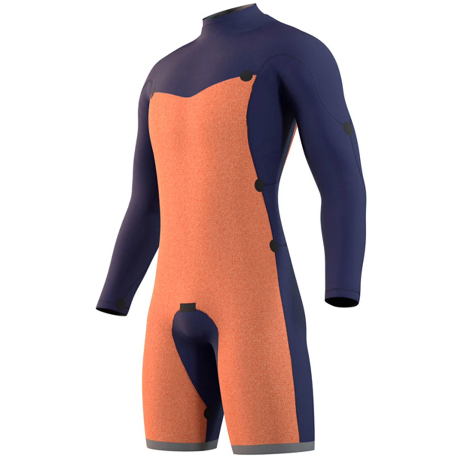 Mystic Star 3/2mm GBS Double FZip Longarm Shorty Wetsuit - Black 3 Mystic Star 3/2mm GBS Double FZip Longarm Shorty Wetsuit - Black - Image 3