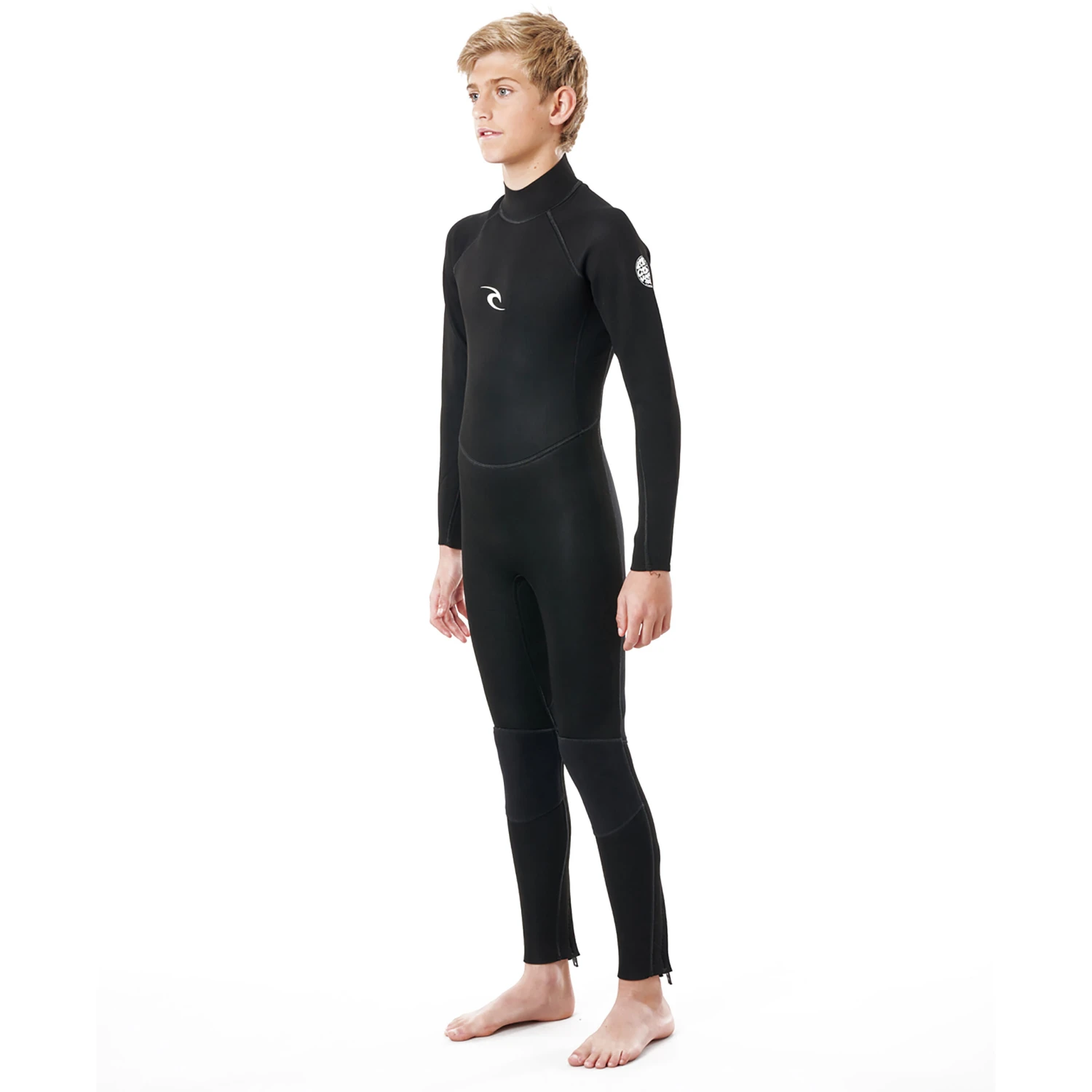 Rip Curl Junior FREELITE 3/2mm FL Back-Zip Wetsuit Black 2 Rip Curl Junior FREELITE 3/2mm FL Back-Zip Wetsuit Black - Image 2