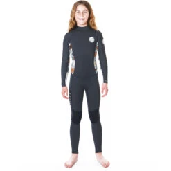 Rip Curl Junior Dawn Patrol 5/3mm Back-Zip Wetsuit - Charcoal -Wetsuit Specialty Store 2021 Rip Curl Junior Dawn Patrol 53 Backzip Wetsuit Grey WSMYCS 0084 3