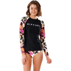 Rip Curl Womens LS UV Rash Top - Northshore 6 Rip Curl Womens LS UV Rash Top - Northshore -Wetsuit Specialty Store 2021 Rip Curl Womens LS UV Rash Top Northshore WLY3SW 0090 3