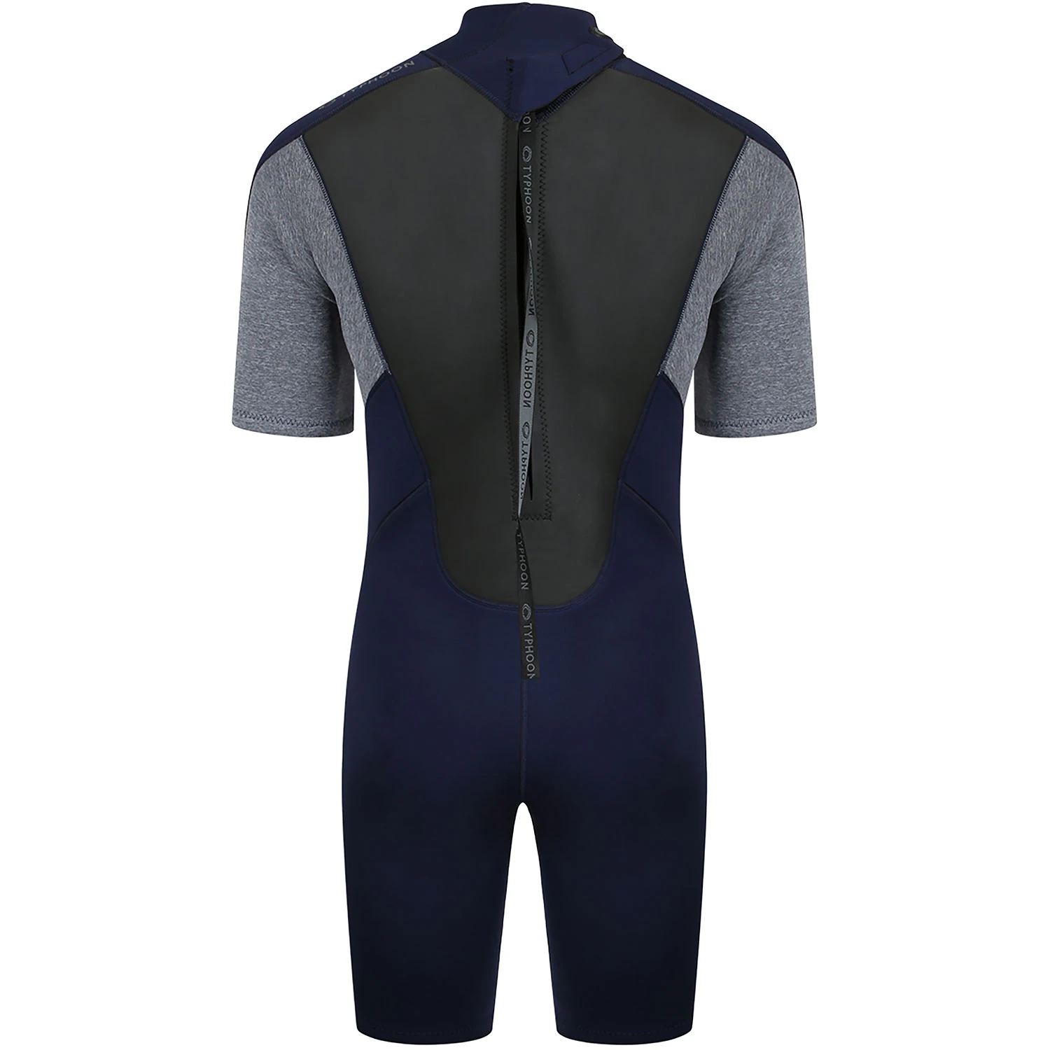 Typhoon Storm3 3/2mm Shorty Wetsuit - Navy/ Grey Marl 2 Typhoon Storm3 3/2mm Shorty Wetsuit - Navy/ Grey Marl - Image 2