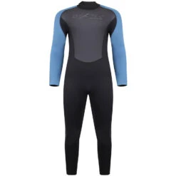 Typhoon Swarm3 3/2mm Back Zip Wetsuit - Black/Blue Steel
