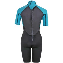 Typhoon Womens Storm3 3/2mm Shorty Wetsuit - Aqua -Wetsuit Specialty Store 2021 Typhoon Storm3 Womens Shorty Wetsuit Aqua 250895 2