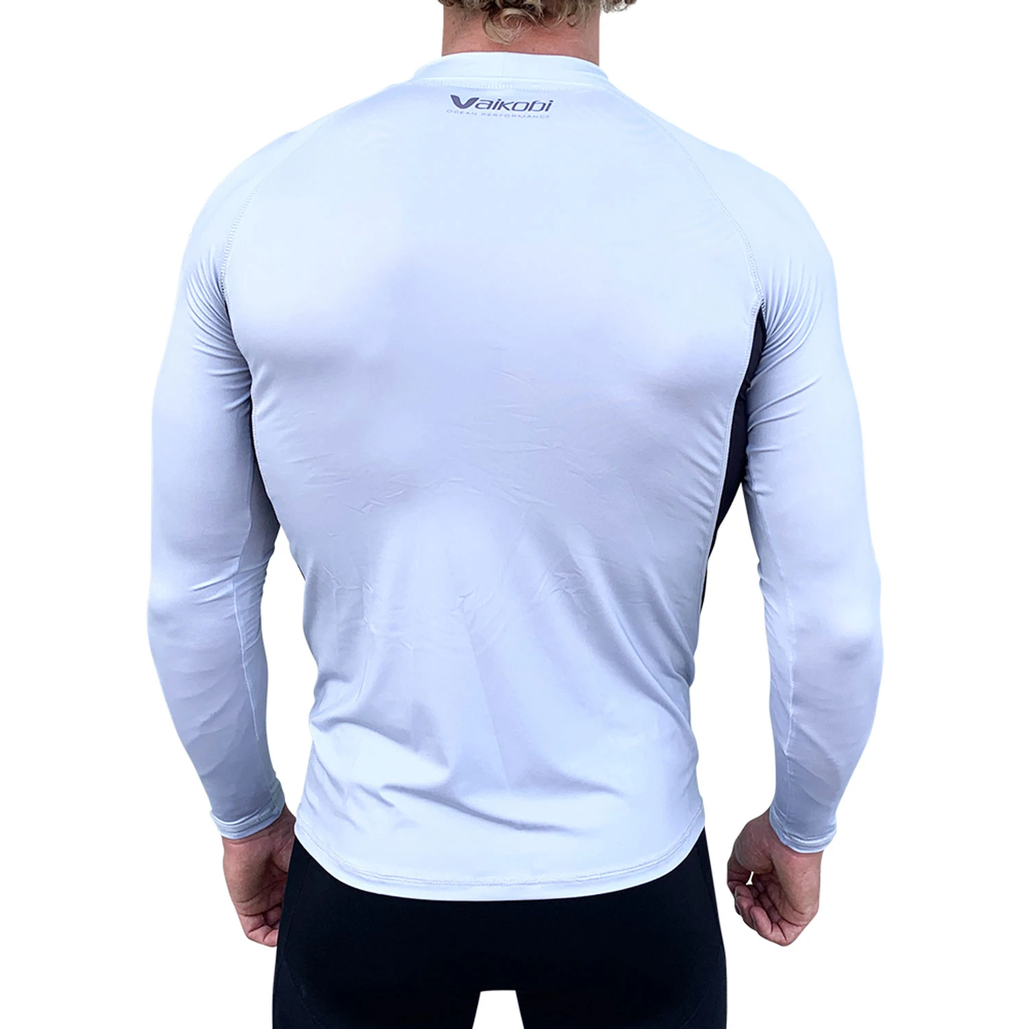 Vaikobi Spandex Long Sleeve UV50+ Rashvest - Silver 2 Vaikobi Spandex Long Sleeve UV50+ Rashvest - Silver - Image 2