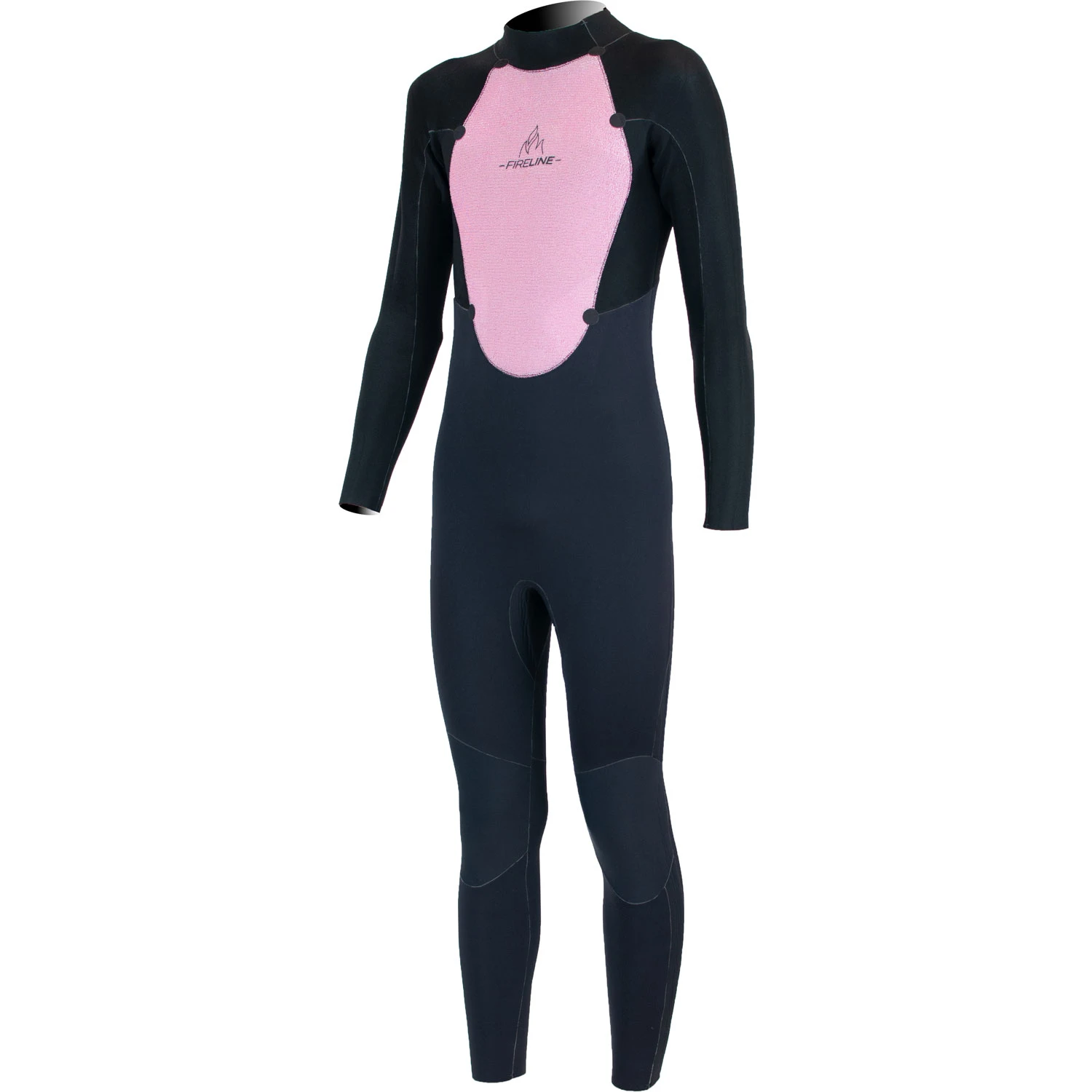 Alder Junior Stealth 5/4/3mm BZ Fullsuit Wetsuit - Jet Black / Red 2 Alder Junior Stealth 5/4/3mm BZ Fullsuit Wetsuit - Jet Black / Red - Image 2