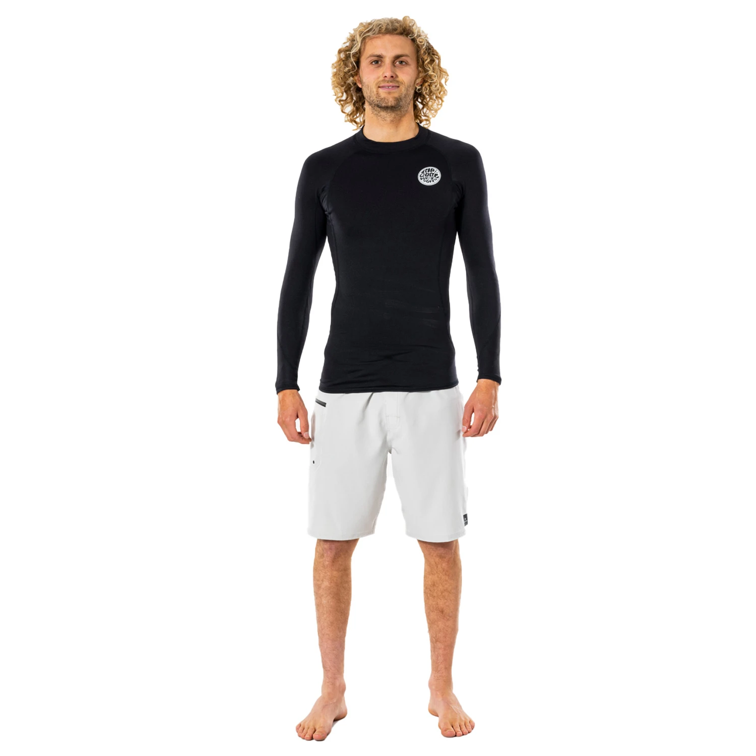Rip Curl Thermo Long Sleeve Thermal Rash - Black 3 Rip Curl Thermo Long Sleeve Thermal Rash - Black - Image 3