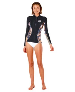 Rip Curl Womens G-Bomb 1mm Wetsuit Jacket - Black/Gold -Wetsuit Specialty Store 2022 Rip Curl Womens G Bomb Wetsuit Jacket 112WWJ 5040 4