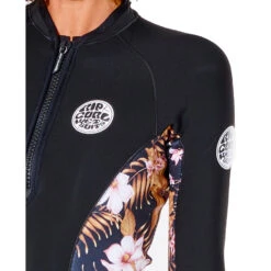 Rip Curl Womens G-Bomb 1mm Wetsuit Jacket - Black/Gold -Wetsuit Specialty Store 2022 Rip Curl Womens G Bomb Wetsuit Jacket 112WWJ 5040 5