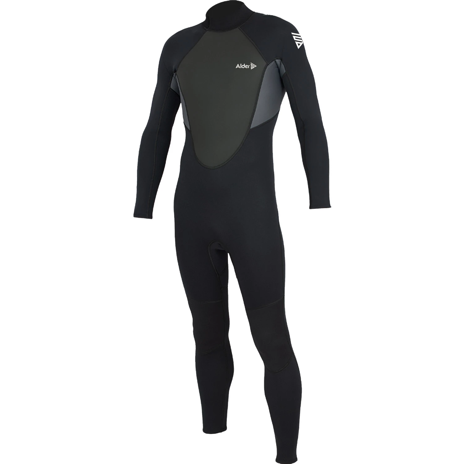 Alder Impact 3/2mm Flatlock Backzip Wetsuit - Black/Grey 1 Alder Impact 3/2mm Flatlock Backzip Wetsuit - Black/Grey