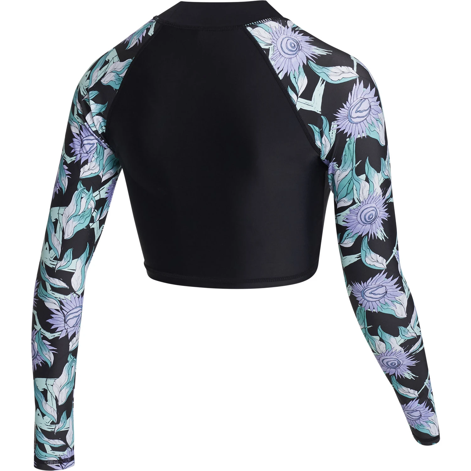 Mystic Womens Jayde Long Crop Rashvest - Black 2 Mystic Womens Jayde Long Crop Rashvest - Black - Image 2