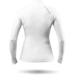 Zhik Womens ECO Spandex Rash Guard Long Sleeve - White 5 Zhik Womens ECO Spandex Rash Guard Long Sleeve - White -Wetsuit Specialty Store 2023 Zhik DTP 0063 W WHT Back