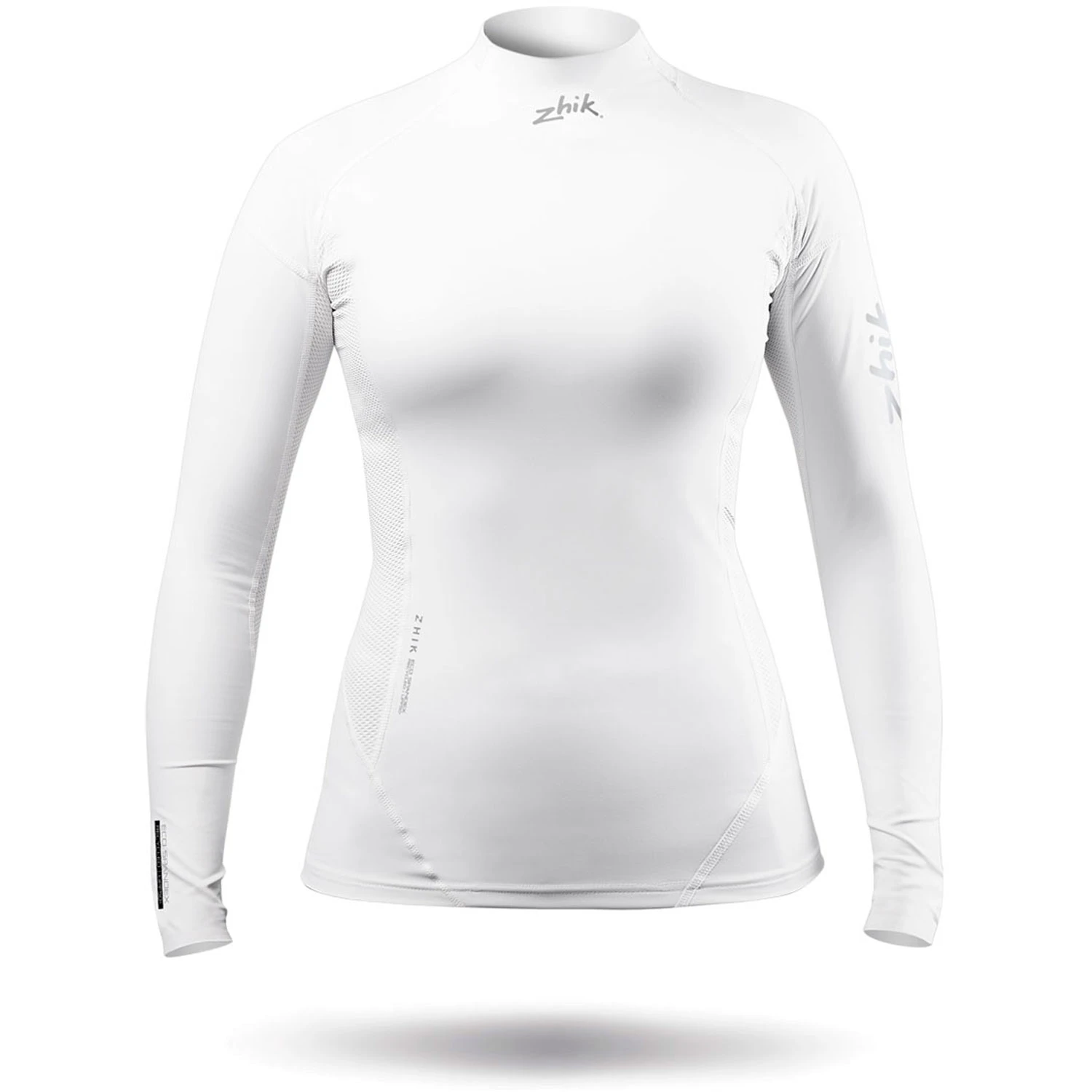 Zhik Womens ECO Spandex Rash Guard Long Sleeve - White 1 Zhik Womens ECO Spandex Rash Guard Long Sleeve - White