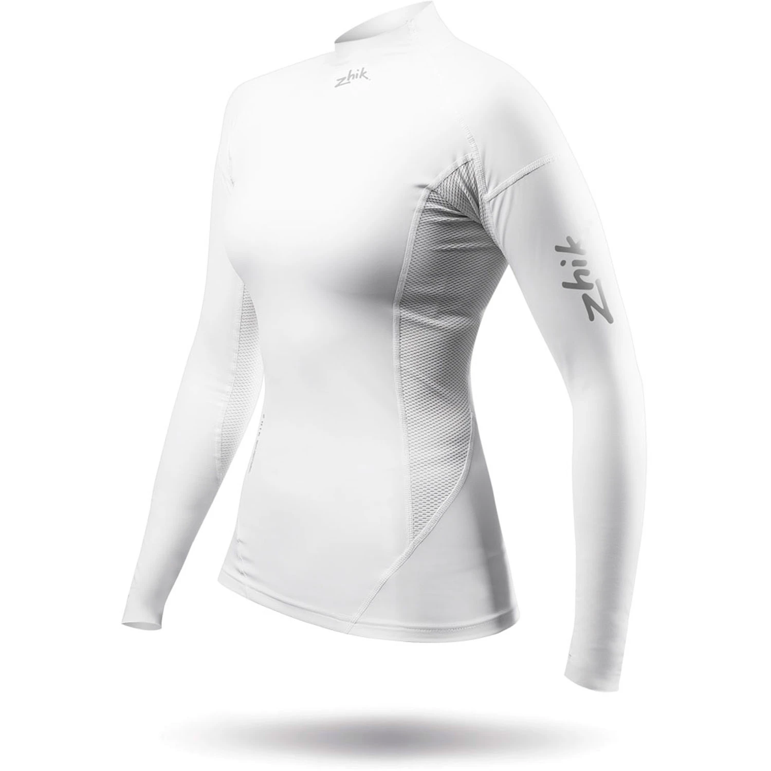 Zhik Womens ECO Spandex Rash Guard Long Sleeve - White 2 Zhik Womens ECO Spandex Rash Guard Long Sleeve - White - Image 2