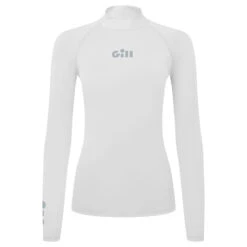 Gill Womens ZenZero Rash Vest Long Sleeve - White