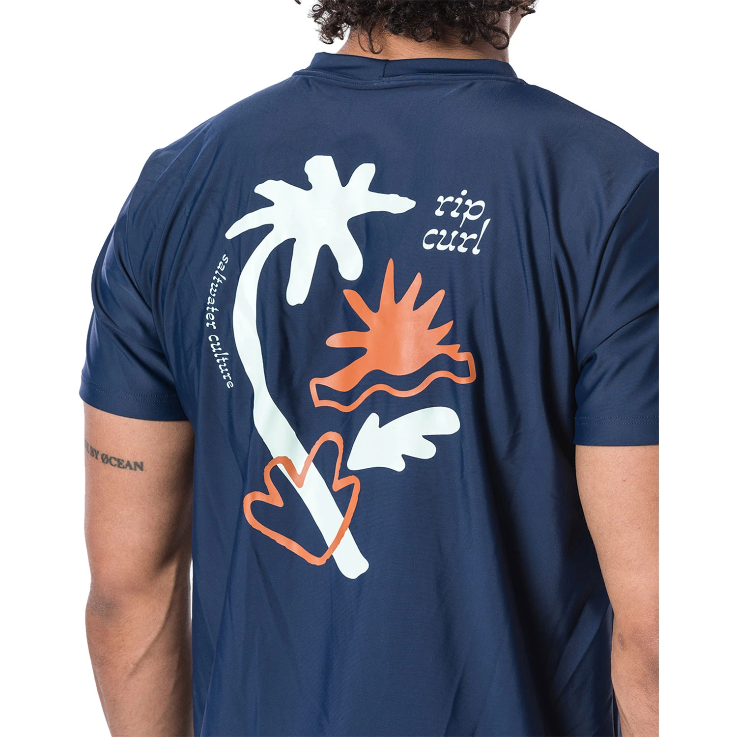Rip Curl Wilder Short Sleeve Loose Fit UV Tee - Navy 5 Rip Curl Wilder Short Sleeve Loose Fit UV Tee - Navy - Image 5