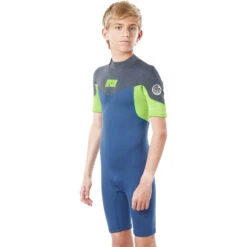 Rip Curl Junior Dawn Patrol 3/2mm Shorty Wetsuit - Blue Grey WSP8BJ 5 Rip Curl Junior Dawn Patrol 3/2mm Shorty Wetsuit - Blue Grey WSP8BJ -Wetsuit Specialty Store 80109 WSP8EJ 0131 1