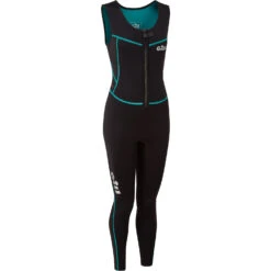 Gill Womens Dynamic Front Zip Longjane Wetsuit - Black -Wetsuit Specialty Store Gill Womens Dynamic Longjane Wetsuit 5017W BLACK 3