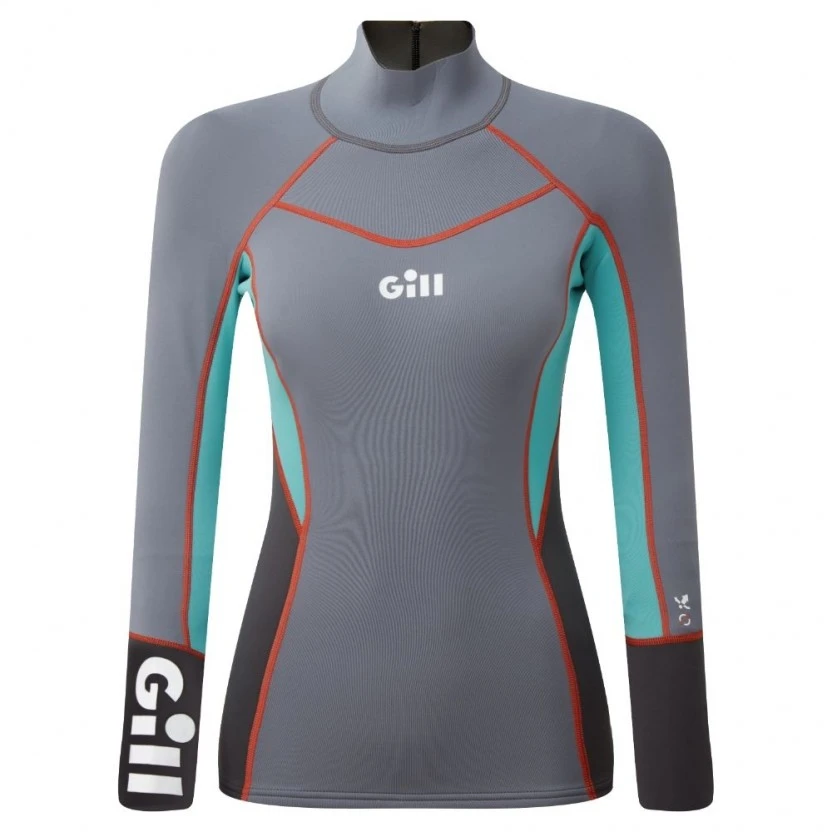 Gill Womens Zenlite Dinghy Sailing Wetsuit Top - Steel Grey 1 Gill Womens Zenlite Dinghy Sailing Wetsuit Top - Steel Grey