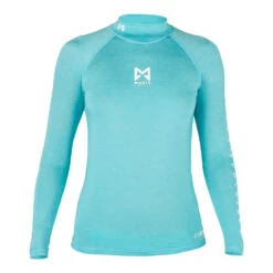 Magic Marine Womens Cube Long Sleeve Rashvest - Blue Melee