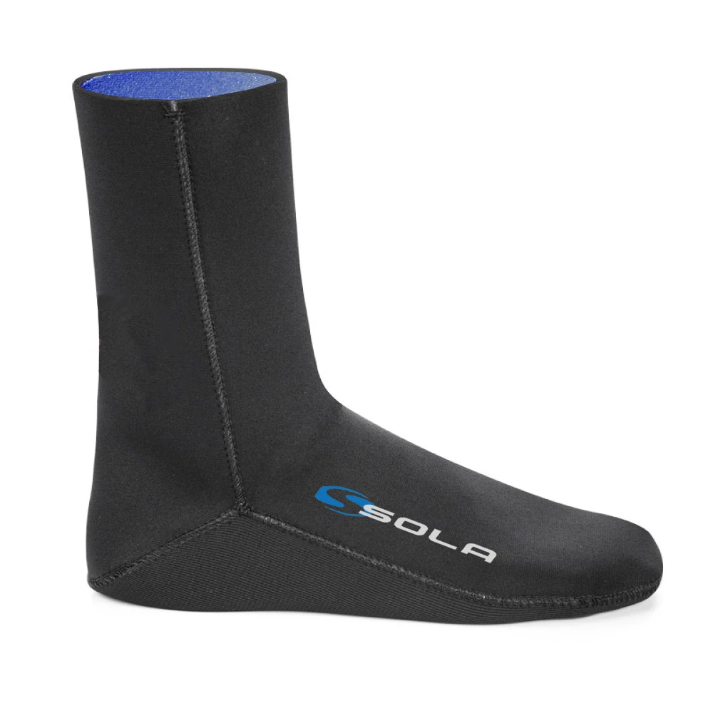 Sola Junior 2mm Blindstitched Fleece Lined Wetsuit Socks 1 Sola Junior 2mm Blindstitched Fleece Lined Wetsuit Socks