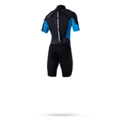 Magic Marine Ultimate 3/2mm Back-Zip Flatlock Shorty Wetsuit - Blue -Wetsuit Specialty Store magic marine ultimate 3 2mm back zip flatlock shorty 2017 blue bk