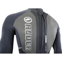 Alder Stealth 3/2mm Blindstitched Backzip Wetsuit - Black -Wetsuit Specialty Store stealth mens full blk sliver detail 229